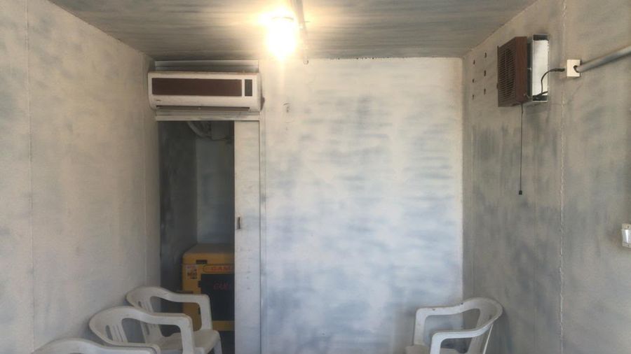 Site office in a converted container
