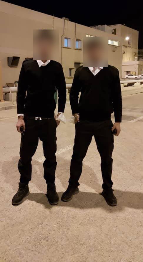 Security officers on the night shift
