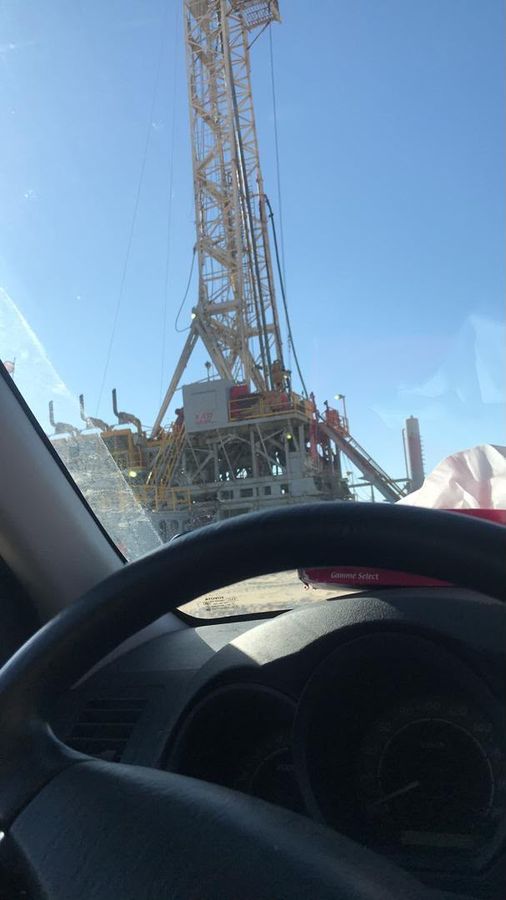 Arriving at the drilling site
