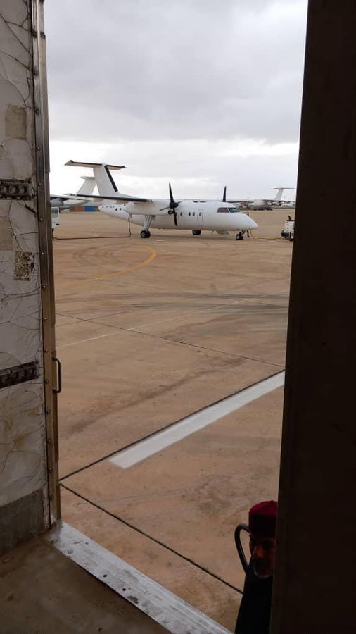Airside view of the aircraft apron