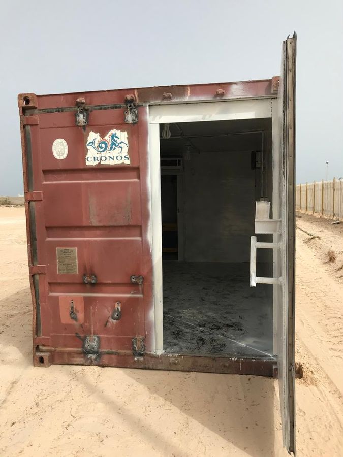 Container conversion under way on site