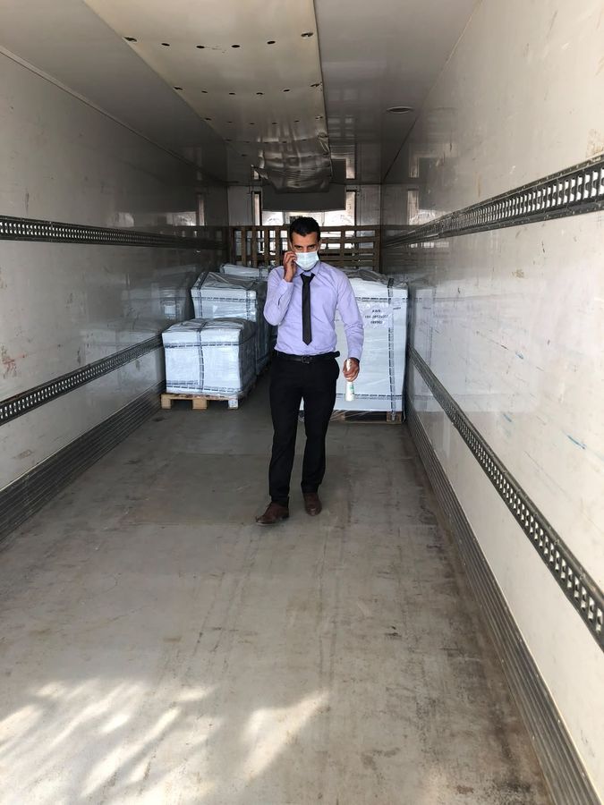 Coordinating the load inside the trailer