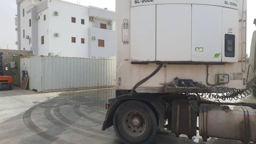 Cooling unit on the refrigerated trailer
