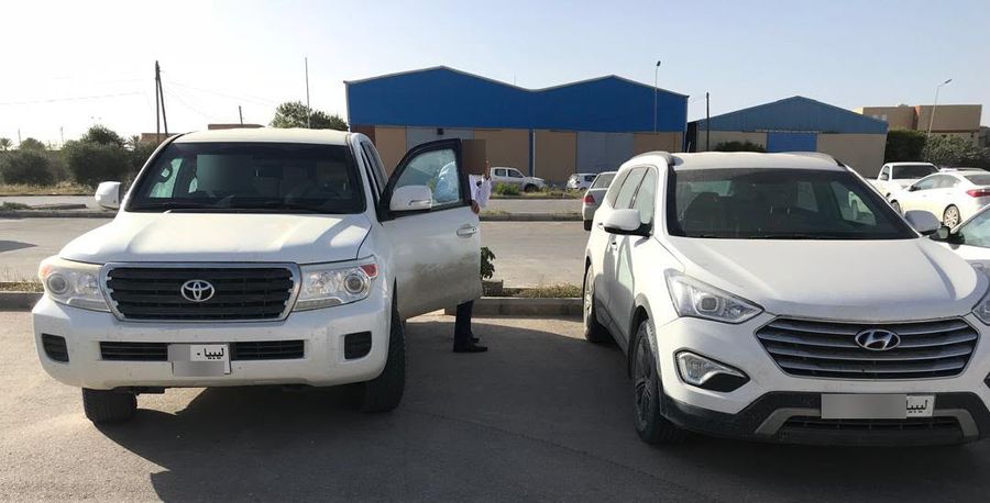 Toyota and Hyundai SUVs from the fleet